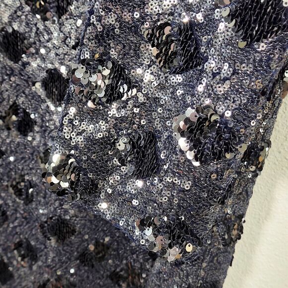 Zara Women’s Dress Night Luxe Glam-Core Sequin Mesh Black Mini Party Size S - Picture 7 of 11